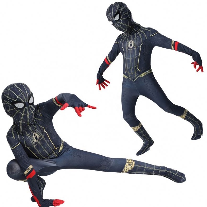 Factory Plus Size Jumpsuit Halloween Cosplay Sets Black Spider Man Movie Kostüme Neuheit&Spezialgebrauch Kostüm