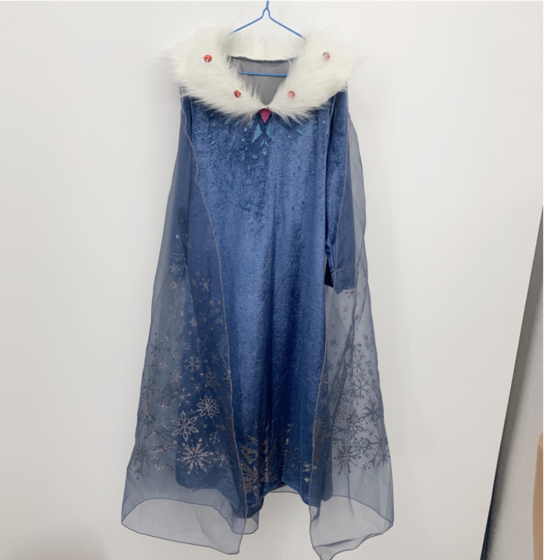Halloween -Kostüme von Kindern Prinzessin Kleid Carnival Kleid Königin Cape Elsa Kleid