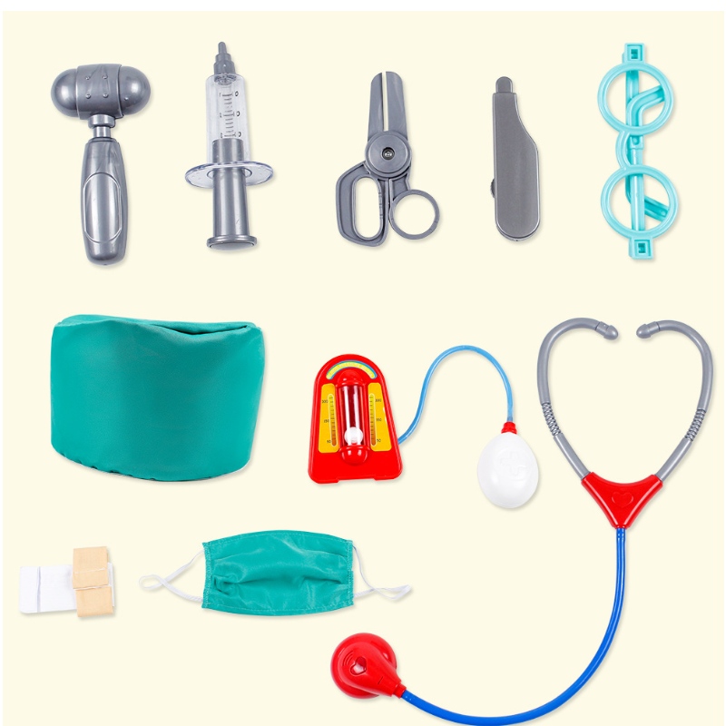 Kinderarzt Kostüm Doktor Chirurgen Anziehen Sie Kleinkindjungen Mädchen Halloween Kostüm Rollenspiel Set und Accessoires