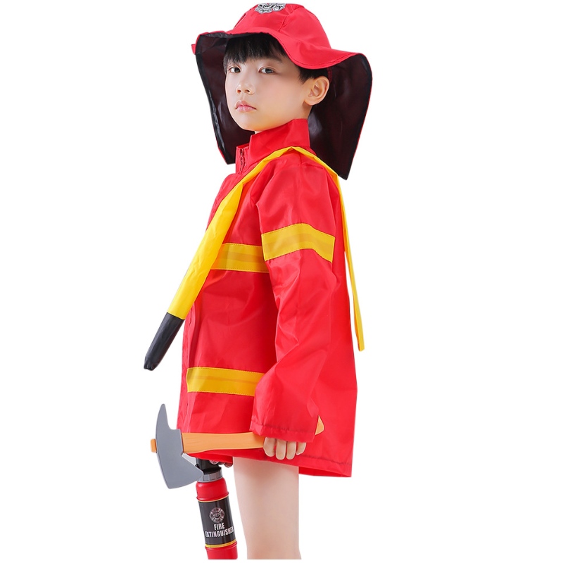 Kinder Feuerwehr Kostüm Kleinkind Feuerwehrmann Dress Up Fire Treat Outfit