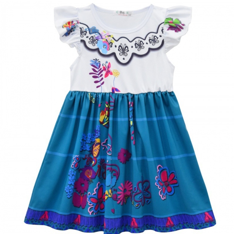 Mirabel Cosplay Kostüm Kinder Kinder Fancy Carnival Halloween Prinzessin Kleid Encanto Madrigal Kleid