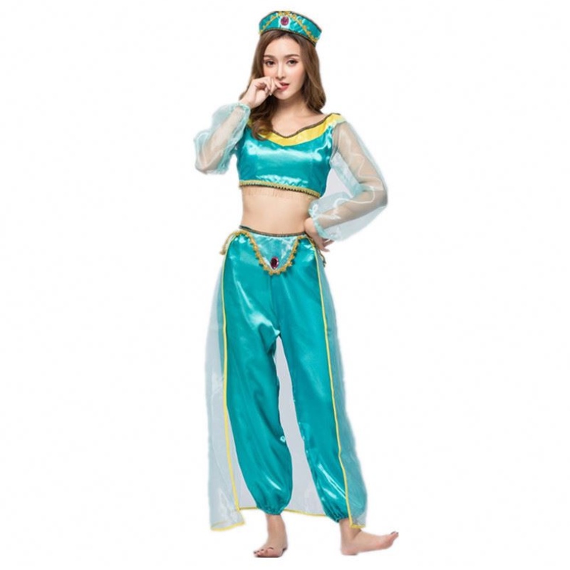 Cosplay Women Halloween Arabische Prinzessin Aladdin Erwachsener Jasminkostüm HCAL-009