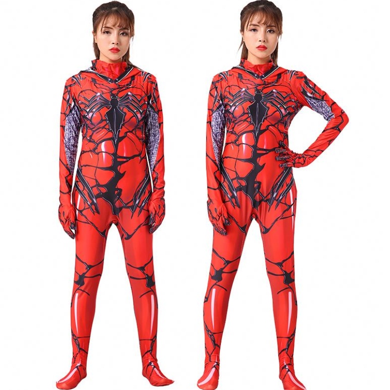 Hochqualitäts Halloween Kostüm Cosplay Cosplay Red Women 's Gift BodySuit Cosplay Marvel Party Frau