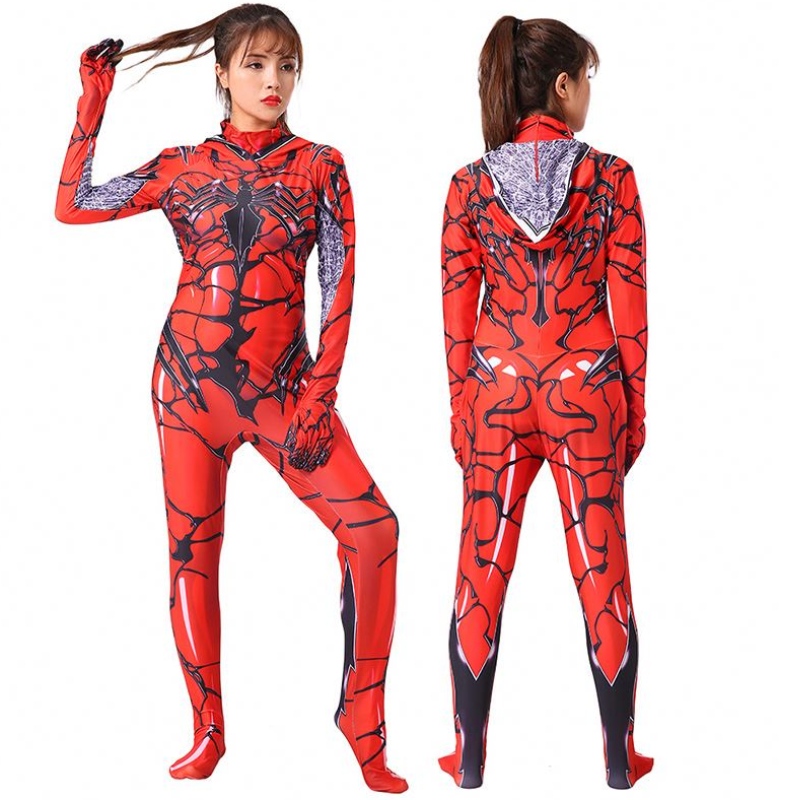 Hochqualitäts Halloween Kostüm Cosplay Cosplay Red Women 's Gift BodySuit Cosplay Marvel Party Frau