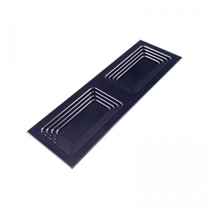 Hochwertige Haushardware Möbel Schubladen Schrank Tür Schwarz Metall Aluminium CNC Pull Griff