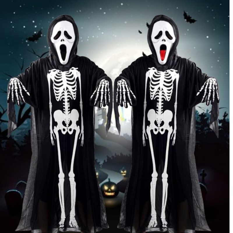 Partyfeier Maskerade Cosplay Halloween Kostüm Geister Kleidung Menschen Skelettkleidung Schädel Kleidung