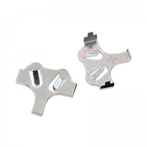 Knopfzelle CR2032 Batteriehalter Präzision Nickel plattiert Batterie Stempel stabil 3V 0,25 mm