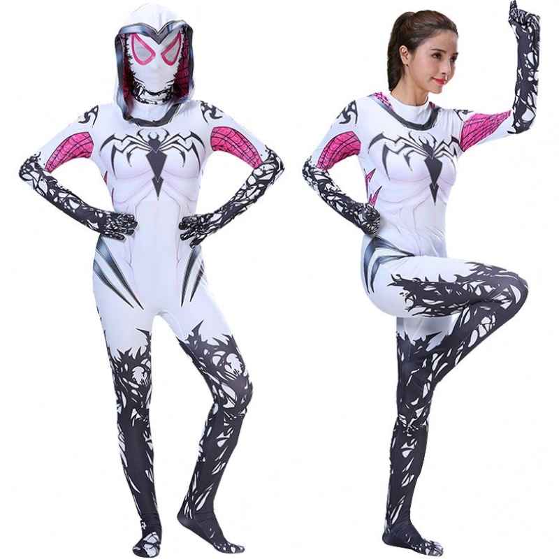 2022 Neues Design Elastischer und atmungsaktives elastisches und atmungsaktives Venom -Body -Kostüme Party Cosplay