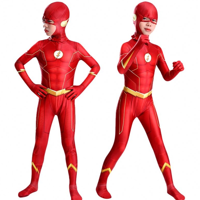 Kinder Kostüm Halloween Carnival Kostümfabrik Hot Sale Flash Cosplay BodySuit