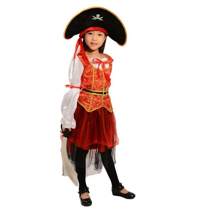 2022 Girl Kid Rollenspiel Spiel Dress-up Set Pirates of the Caribbean Kostüm HCVM-006