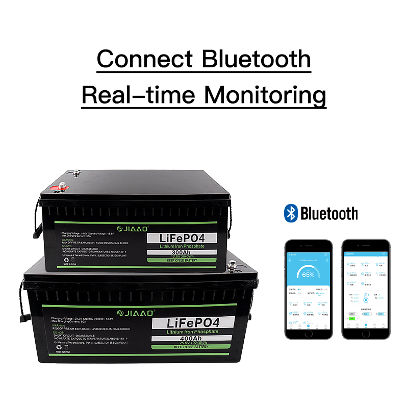 25V 300/400Ah wiederaufladbare LiFePO4 Lithium-Ionen-Batterie mit Bluetooth BMS