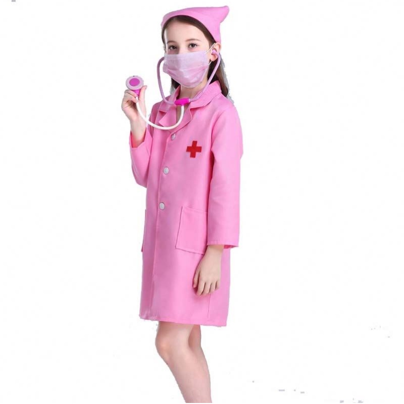 Kinderarzt Krankenschwester Uniform Cosplay Boy Girl weiß rosa Kinder Krankenschwester Kostüm HCBC-011
