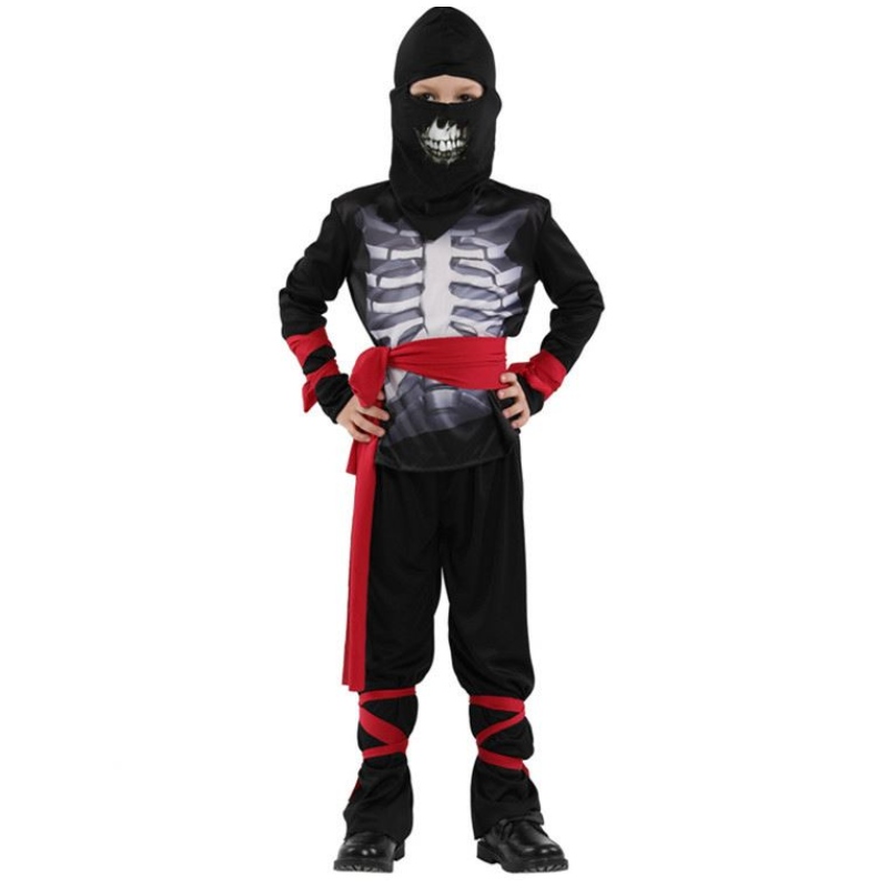 Halloween Children Boy Kostüm Karnevalskostüm Cosplay Skelett Ninja Kostüm