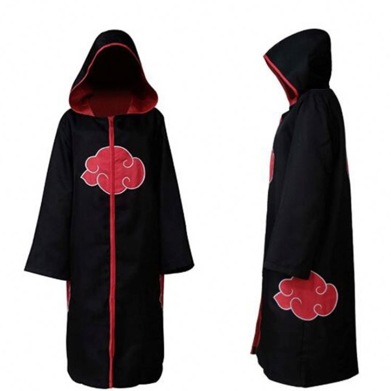 Cosplay Set Anime Akatsukiuchiha Itachi Kostüm Halloween Weihnachtsfeier Sasuke Kleidung Cloak Cape Adult Kids Cosplay