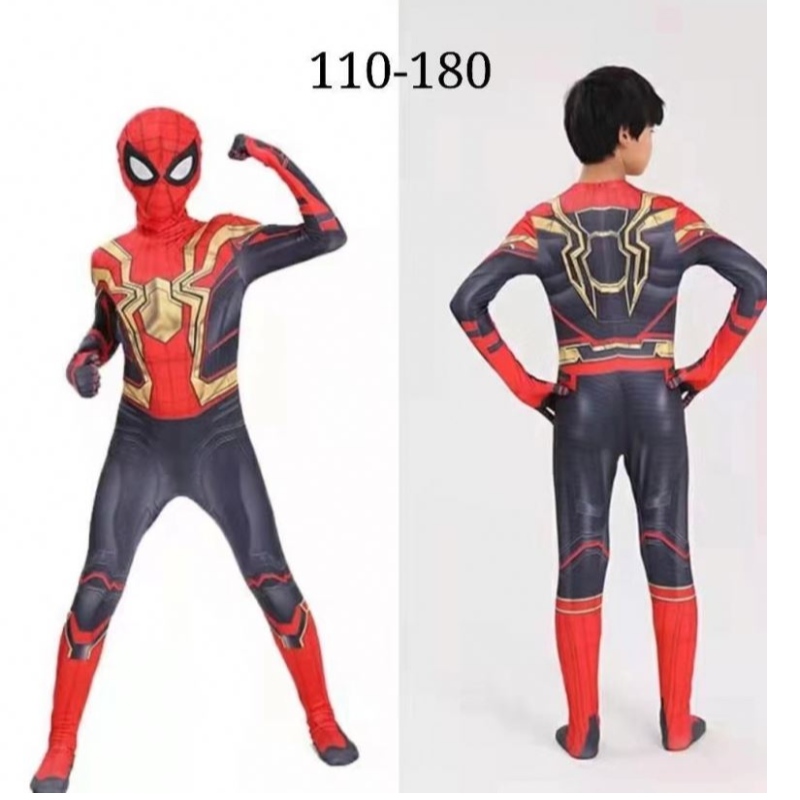 Superhelden Kostüm Bodysuit für Kinder Halloween Cosplay Jumpsuit 3D -Stil Erwachsener Spiderman Anzug Cosplay Kostüme
