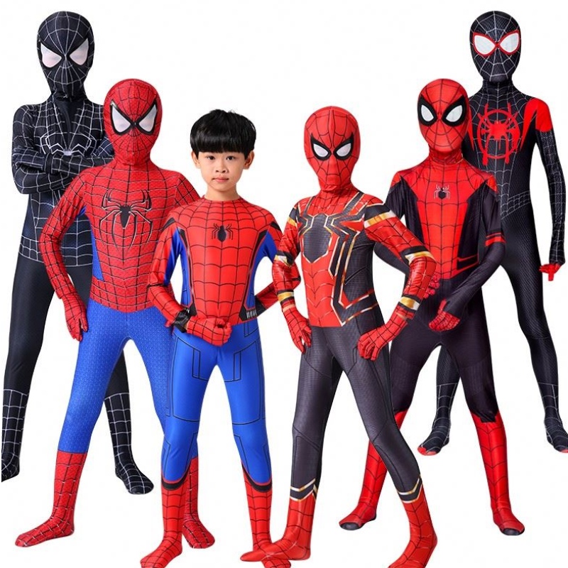 Iron Spider Cosplay Erstaunliche Spiderman Miles Halloween Kostüm Peter Parker Zentai Anzug Superhelden -Bodysuit für Kinder Erwachsene