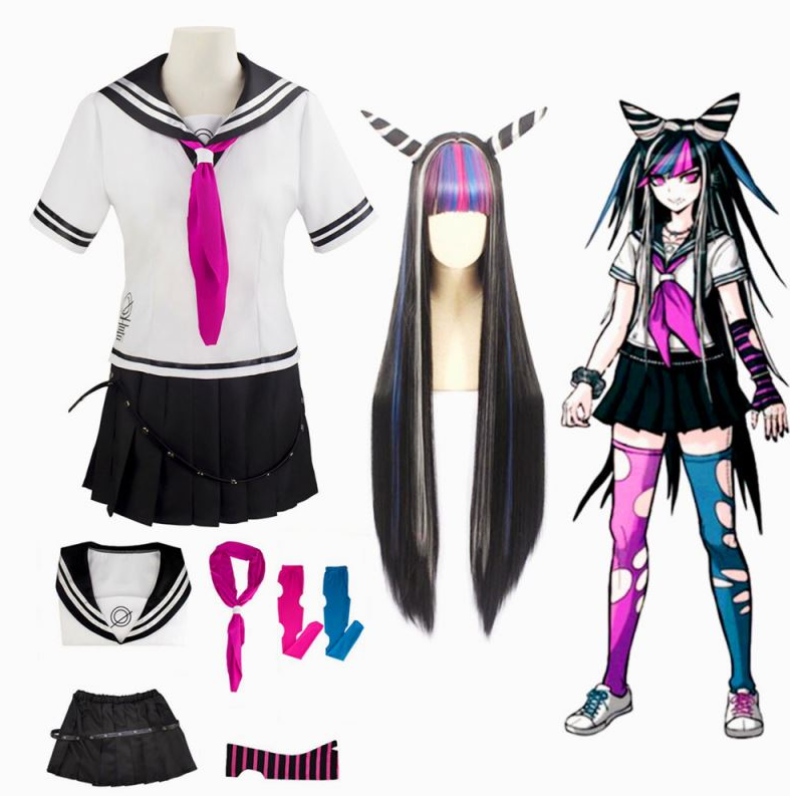 Anime Super Dangan Ronpa 2 Danganronpa Ibuki Mioda Kleider Uniform Cosplay Kostüm