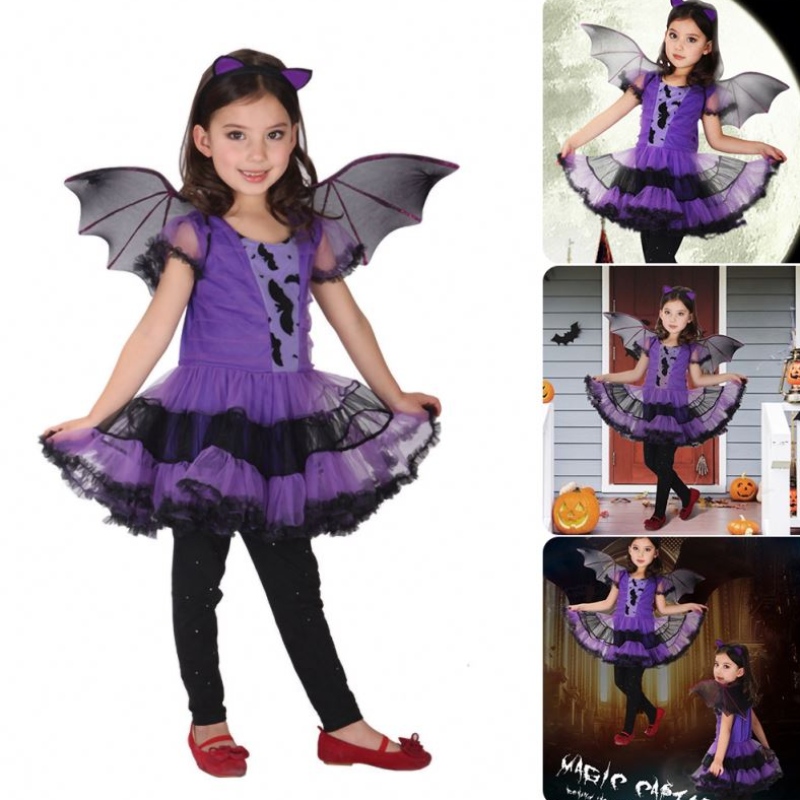 Halloween Kostüm für Kinder Baby Girl Kinder Hexen Kostüm Girl Cosplay Carnival Party Prinzessin Kostüme Kleidung