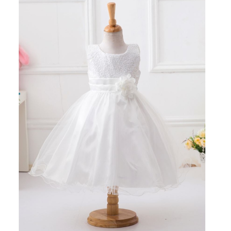 Neue Mädchen Kinder Blume Elegante Kausalprinzessin Party Kleider Kinder Kleidung Weihnachten Geburtstag Hochzeitsfeier Baby Mädchen Kleid