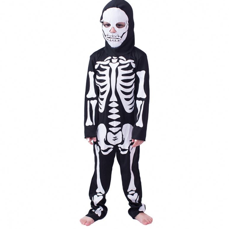 Halloween Kinder Kostüme cos Maskerade Kostüme für Männer und Frauenschädel Skelett Geisterkleidung Horror Kleidung Kostüme