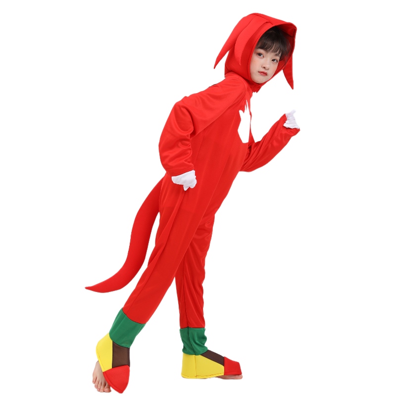 Kinder Bühnenleistung Kostüme Red Sonic Halloween Kostüm für Kinder