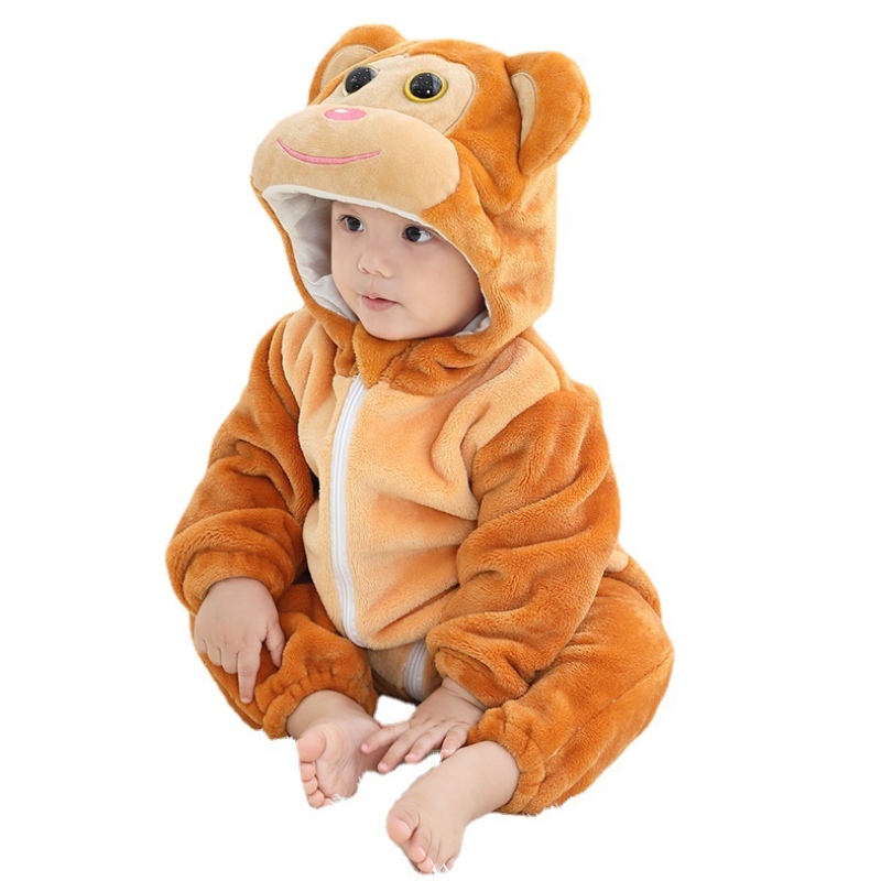 Kleidung Kind 100% Baumwolltier Süßes Panda Boy Baby ROMPERS HOODED TIERING BAY KINDER \\ 'einteilteil