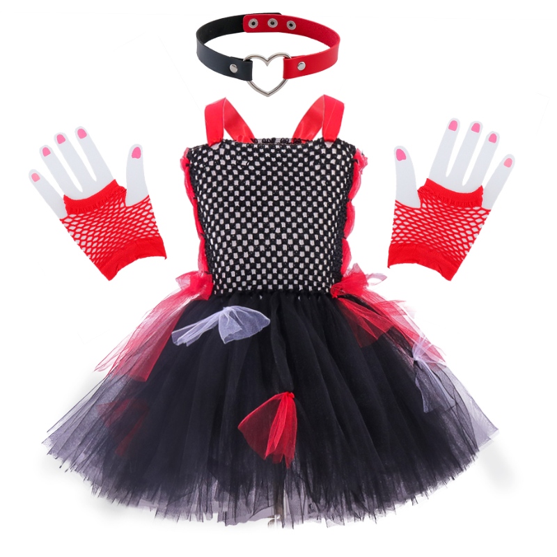 Kleinkindkinderniedliche Tutu -Kleider Kostüm Halloween Zombie Cosplay für Mädchen