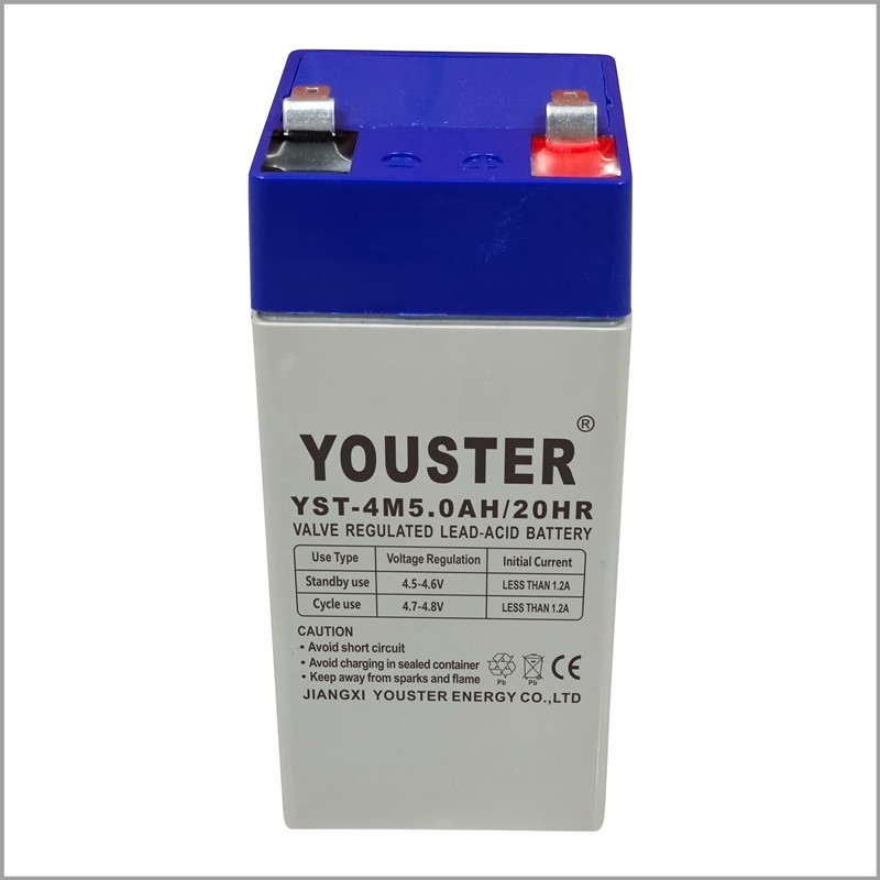 Youster wiederaufladbar kleiner versiegelter Blei -Säure -Batterie 4V 5AH 20 Stunden für Notlicht/Alarmsystem