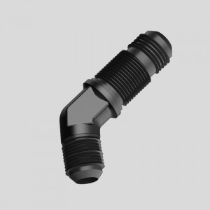 60 Grad männlicher Bulkhead Kraftstoff Fitting Adapter Union Aluminium