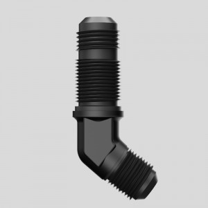 60 Grad männlicher Bulkhead Kraftstoff Fitting Adapter Union Aluminium