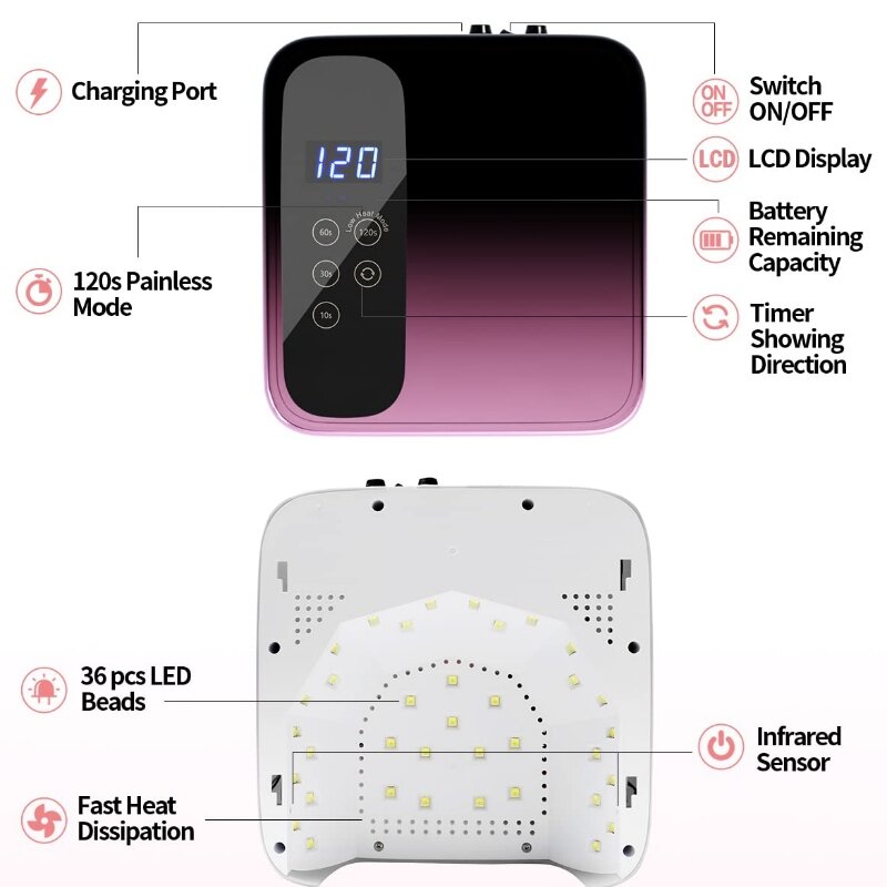 M&R 602Pro Akku Led Nagellampe