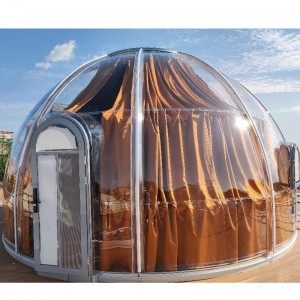 6 Meter Luxus-transparentes Kuppelzelt geodätisches Camping-Kuppelzelt im Freien für Resorthotel, Camping, Aktivitäten im Freien