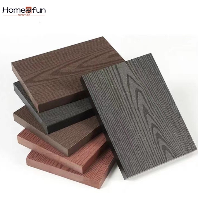 2022 Wpc 3d geprägter Bodenbelag Holz Korn Planken Anti Rutsch Kunststoff Holz Composite Decking Garten Bodenbelag Deck im Freien