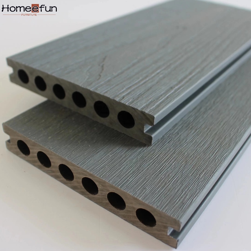 2022 neue 3D WPC Decking Holz Kunststoff Verbund PE im Freien hohle feste Decking Bodenbelag Antiseptisch