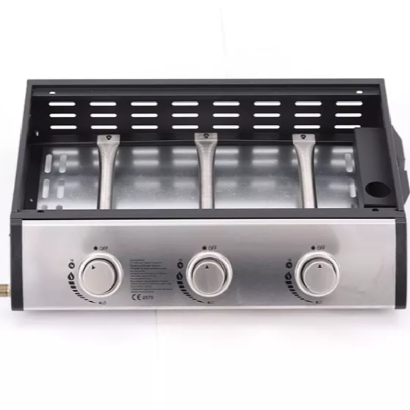 Hochwertige Küche Edelstahl Kochen Backen Stahl Tischplatte Bbq Brenner Gas Grill Portable BBQ Grill