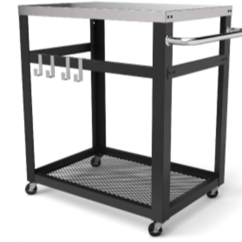 Multifunktionale abnehmbare Küche Regal Organizer Speicher Rack Küche Arbeitstisch 2Pcs 6 Zoll PE Räder