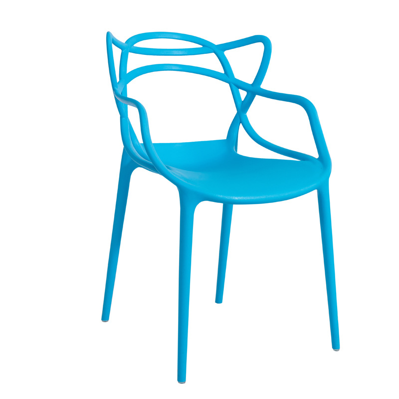Moderner Advanced Design Sense Freizeit Bequemer Cafe Stuhl Stapelbarer Ess-Plastikstuhl