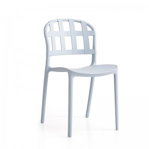 Moderner plastikfarbener Stuhl Armless fester Rückenlehne im Freien einfache Lounge Plastik für Plastikstuhl