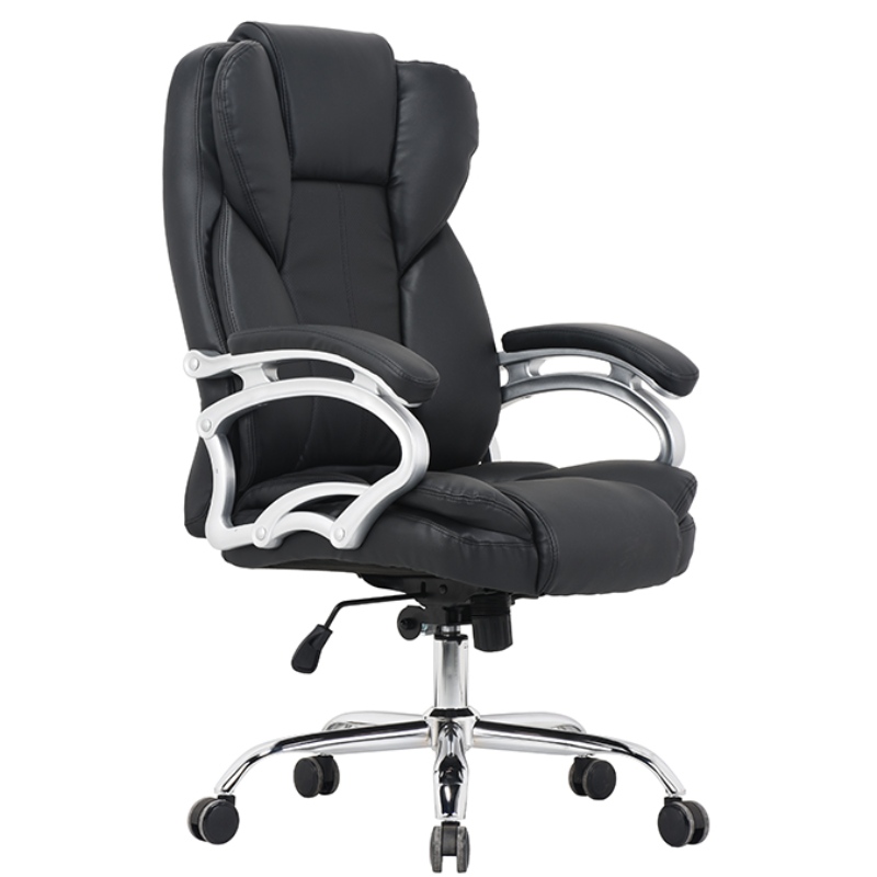 Verstellbarer schwarzes klassisches Executive PU China Office Lederstuhl Luxus Drehung mit Armlehne hoher Rücken -PU -Leder
