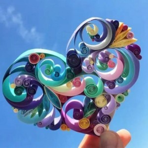 Farbiger Papierstreifen