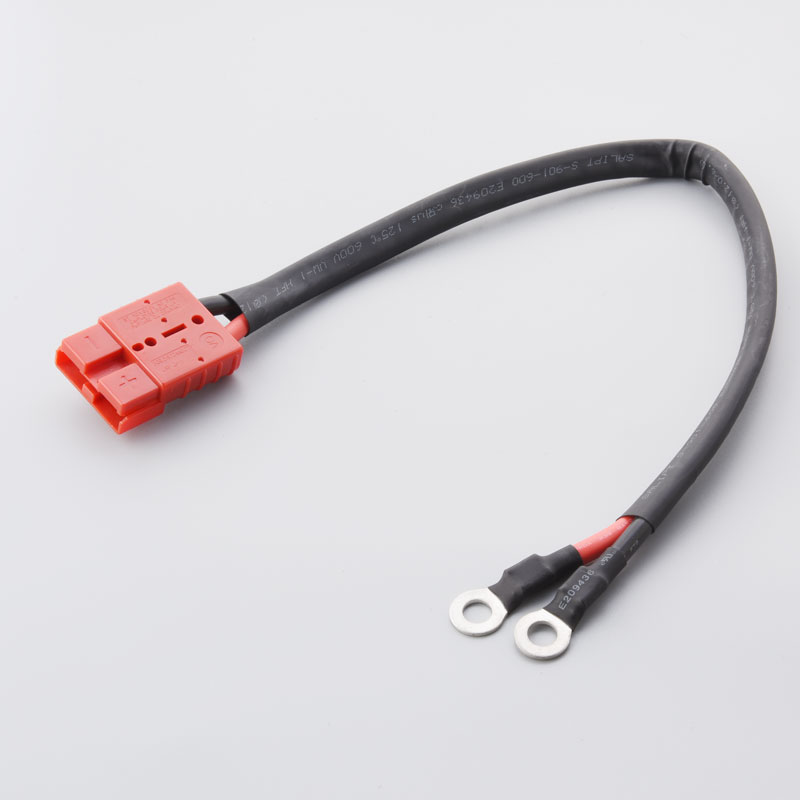 50A Electric Gabelstapler Batterie -Ladekabelanschluss für Anderson -Stecker Blei zum M8 -Klemmenkabelbaumdraht