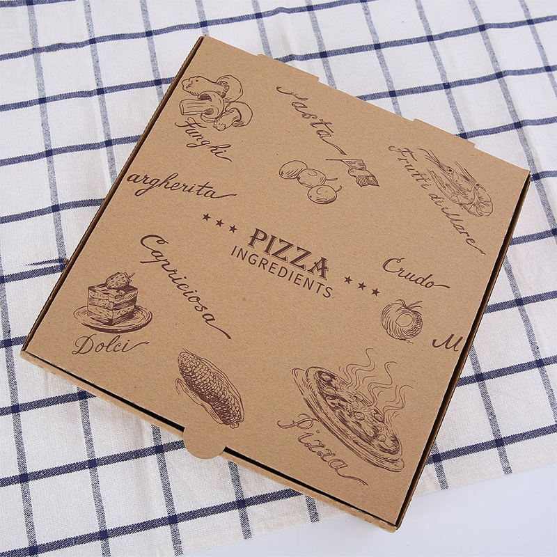 7/9/12 Zoll Rechteck Pizza Box, biologisch abbaubare benutzerdefinierte Box für Pizza