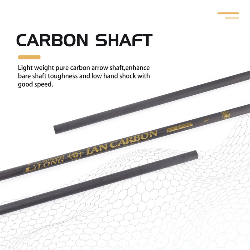 Abschlussarrow 32 -Zoll 3,2mm SP600 Carbonfaserpfeilschacht für Bogenschützen