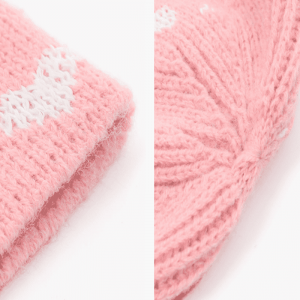 Reflektierendes Garn Jacquard Strickhut