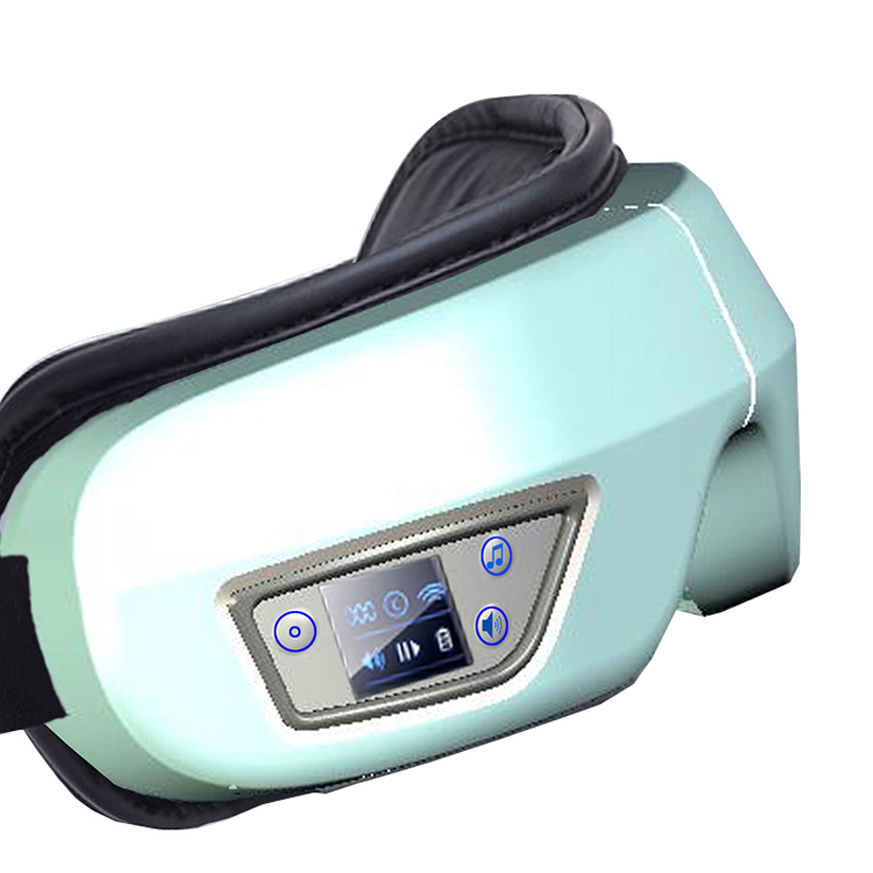 6d Electric Heated Airdruck Augenmassager mit Hitze, Vibration Bluetooth Music Smart Heated Eye Massager, adaptive Tempelmassage zum Entspannen, Verbesserung der Augenzirkulation, reduzieren trockene Augen, dunkle Ringe, entspannen Sie die Augenbelastung