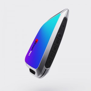 Smart LCD -Autoschlüssel, aktualisiertes Schlüsselloser Eintrag, blaues Autoschlüssel Auto Lock&Entsperren Sie Remote Car Starter, Key -FOB -Ersatz -Anti -Theft -Zubehör, Fahrzeuglogo -Display