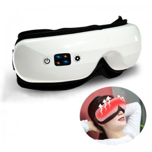 Smart Eye Massager mit Hitze, Augenmassagegeräte für Migräne 6 Modi mit Bluetooth -Musik -Wärme -Komprimierung Augenmassage erhitzte Augenmassage faltbar für Migräne Kopfschmerzen dunkle Kreise