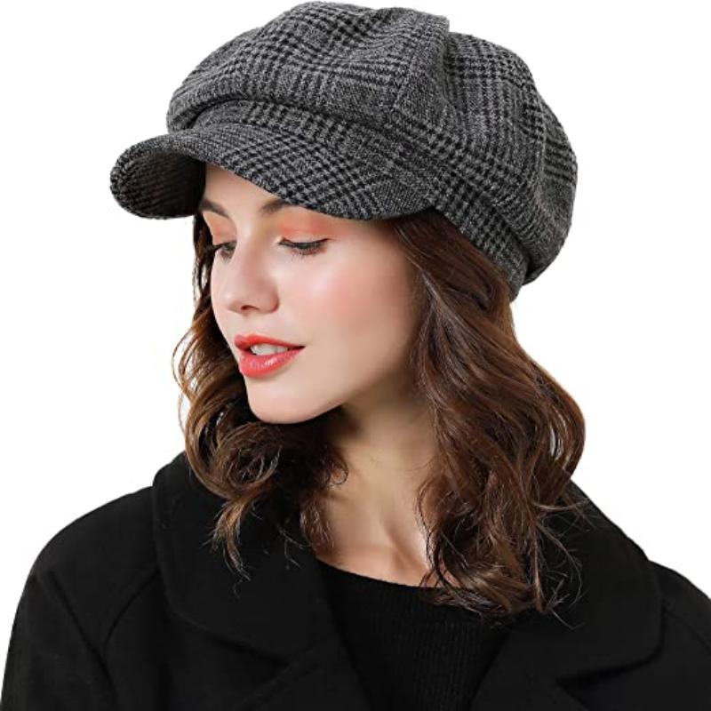 Women Beret Zeit für Zeitungsboyhut Französisch Cap Classic Herbst Frühling Winterhüte