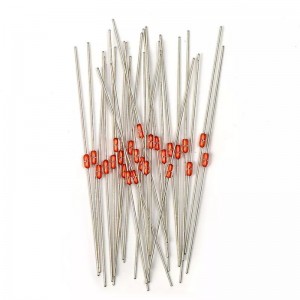 MF58 Glasskapseltglasbeschichteter Thermistor -Temperaturmessung NTC -Thermistor