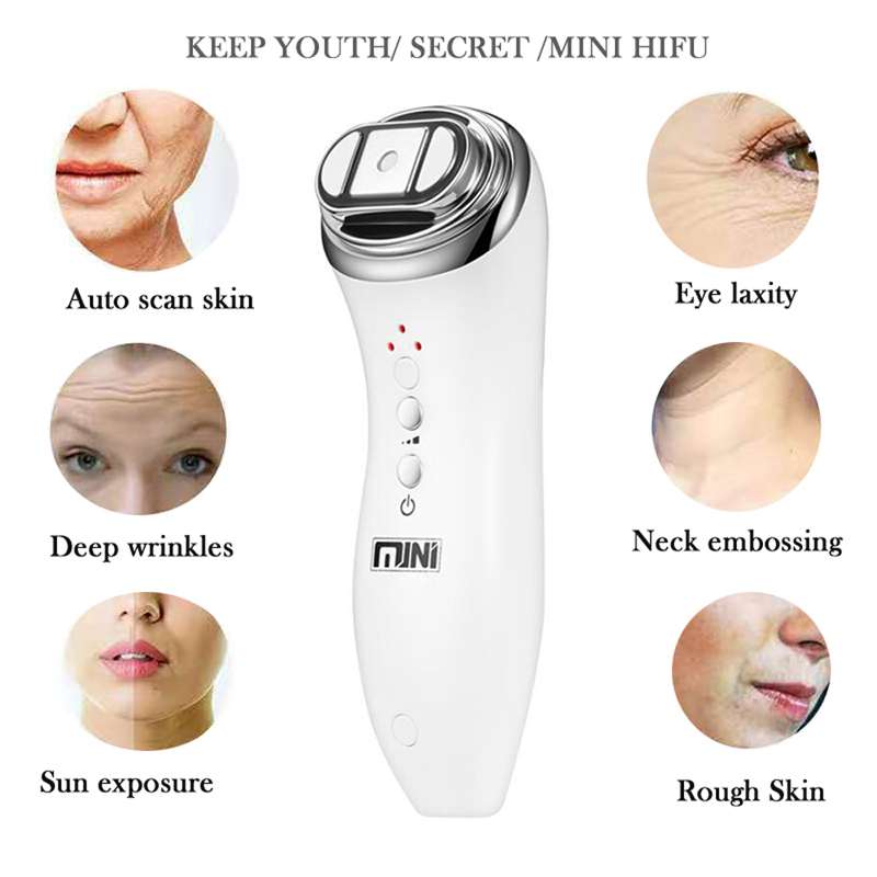 2022neue tragbare Hifu -Maschine für Gesicht Mini Hifu Gerät aufwärmen Hifu Gesichtsmaschine Frauen Hals Kinnaugen Augen
